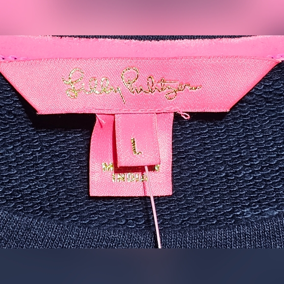 NWT Lilly Pulitzer Kenley Cotton Crew Neck Dress Size L - Picture 6 of 9